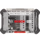 Set de vârfuri de impact și coadă de burghiu pentru lemn BOSCH PRO cu 40 de piese 1/4" Hex