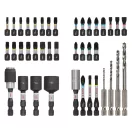 Set de vârfuri de impact și coadă de burghiu pentru lemn BOSCH PRO cu 40 de piese 1/4" Hex
