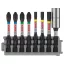 BOSCH PRO Set de vârfuri pentru șurubelniță 8 buc. 50 mm + suport (PH2 x 2, PZ2 x 2, T20, T25, T30) Pick & Click