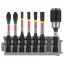 BOSCH PRO Set de vârfuri de bit, 7 buc, 50 mm + suport (PH2, PZ2, T15, T20, T25, T30) Pick & Click