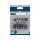 BOSCH PRO Set de vârfuri de bit, 7 buc, 50 mm + suport (PH2, PZ2, T15, T20, T25, T30) Pick & Click