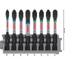 BOSCH PRO Set de vârfuri de șurubelniță 8 piese 55 mm (PH1, PH2 x 2, PH3, PZ1, PZ2 x 2, PZ3) Pick & Click
