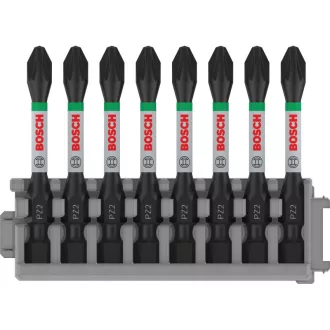   BOSCH PRO Vârf de șurubelniță PZ2 x 8buc / 55 mm Pick & Click