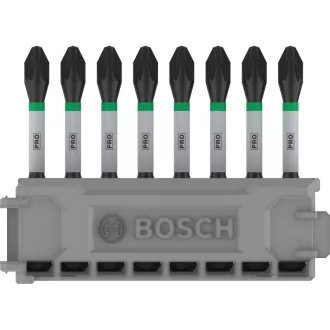   BOSCH PRO Vârf de șurubelniță PZ2 x 8buc / 55 mm Pick & Click