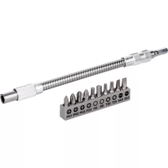   Set vârfuri BOSCH 11 piese cu extensie metalică flexibilă 200 mm