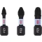 Set vârfuri BOSCH 3 piese PZ1 / PZ2 / PZ3 x 25 mm Impact Control