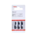 Set vârfuri BOSCH 3 piese PZ1 / PZ2 / PZ3 x 25 mm Impact Control