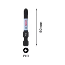 Vârf de vârf BOSCH PH3 x 50 mm 1/4" Impact Control