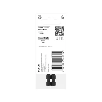  BOSCH PRO Vârf de șurubelniță cu impact PH2 x 55 mm 1/4" (2 buc)