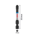 BOSCH PRO Impact vârf de bit PH3 x 55 mm 1/4" (2 buc)