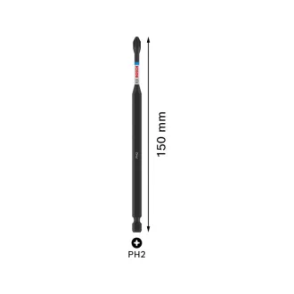 BOSCH PRO Vârf de impact PH2 x 150 mm 1/4" Hex