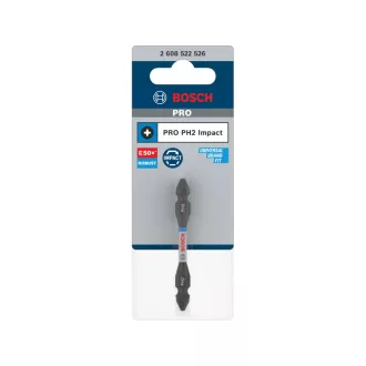 BOSCH PRO Vârf de șurubelnic de impact dublu PH2 x 65 mm