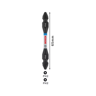 BOSCH PRO Vârf de șurubelnic de impact dublu PH2 x 65 mm