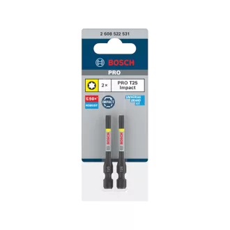   BOSCH PRO Impact vârf de șurubelniță T25 x 55 mm 1/4" (2 buc)