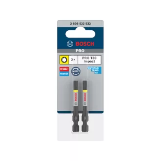   BOSCH PRO Vârf de bit cu impact T30 x 55 mm 1/4" (2 buc)
