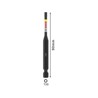 BOSCH PRO Cap de bit de impact T20 x 90 mm 1/4" Hex