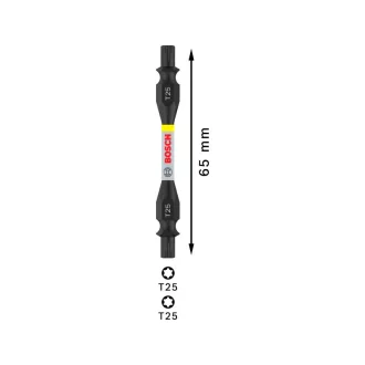 BOSCH PRO Vârf de impact cu două capete T25 x 65 mm