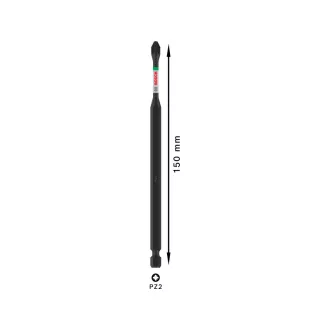  BOSCH PRO Vârf de șurubelnic cu impact PZ2 x 150 mm 1/4" Hex