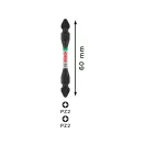BOSCH PRO Capăt de bit cu dublă capătătură PZ2 x 65 mm