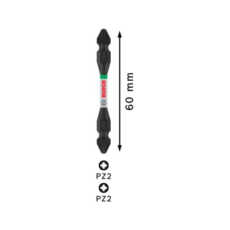 BOSCH PRO Capăt de bit cu dublă capătătură PZ2 x 65 mm