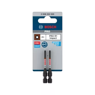   BOSCH PRO Vârf de șurubelnită de impact R1 x 55 mm 1/4" Hex Robertson (2 bucăți)