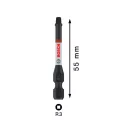 BOSCH PRO Vârf de șurubelnic cu impact R3 x 55 mm 1/4" Hex Robertson (set de 2 bucăți)
