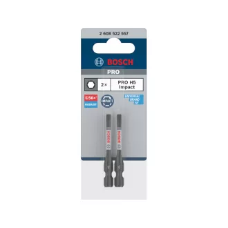   BOSCH PRO Vârf de șurubelniță de impact H5 x 55 mm 1/4" Hex (2 buc)