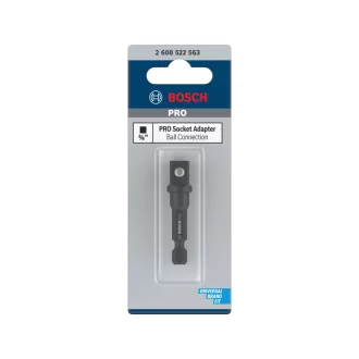  BOSCH PRO Adaptor cheie tubulară 50mm 1/4" Hex -> 3/8" pătrat