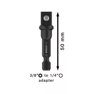   BOSCH PRO Adaptor cheie tubulară 50mm 1/4" Hex -> 3/8" pătrat