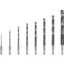 BOSCH PRO Set burghie elicoidale 8 piese 2,0 - 10 mm HSS-G cu prindere bit