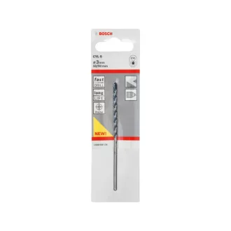   BOSCH Burghiu pentru rocă 3,0 x 90/50 mm cu două tăișuri CYL-5