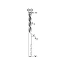 BOSCH Burghiu pentru rocă 3,0 x 90/50 mm cu două tăișuri CYL-5