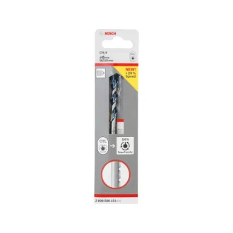   BOSCH Burghiu pentru roci 8,0 x 100/50 mm cu doua muchii CYL-5