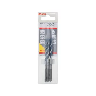  BOSCH Set de burghie pentru piatră 3 piese cu două tăişuri CYL-5