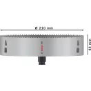 BOSCH PRO Găuritor circular 210 mm (cu 8% cobalt) PC PLUS Multi Material