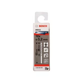   BOSCH Burghiu elicoidal 3,2 x 65/36 mm 135° HSS-G DIN 338 (10 buc)