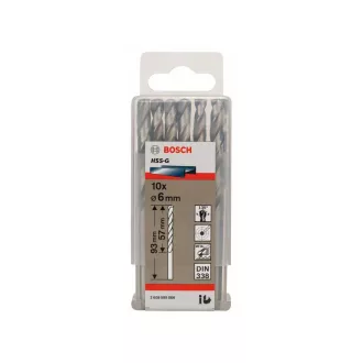   BOSCH Burghiu elicoidal 6,0 x 93/57 mm 135° HSS-G DIN 338 (10 buc)