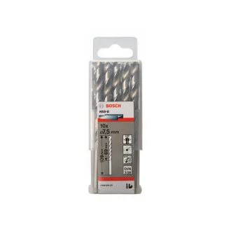   BOSCH Burghiu cu cremalieră 7,5 x 109/69 mm 135° HSS-G DIN 338 (10 buc)