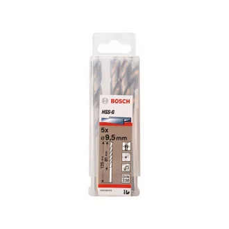   BOSCH Burghiu elicoidal 9,5 x 125/81 mm 135° HSS-G DIN 338 (5 buc)