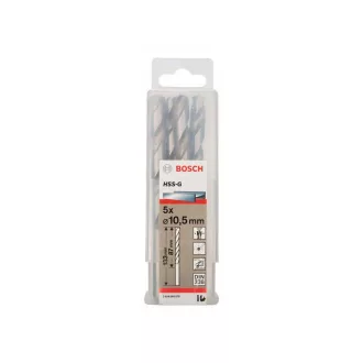   BOSCH Burghiu elicoidal 10,5 x 133/87 mm 135° HSS-G DIN 338 (5 buc)