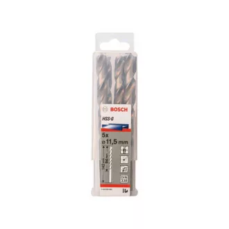   BOSCH Burghiu în spirală 11,5 x 142/94 mm 135° HSS-G DIN 338 (5 buc)