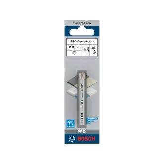   BOSCH PRO Burghiu cu diamant pentru utilizare uscată, 8 x 66 mm, cu prindere cilindrică