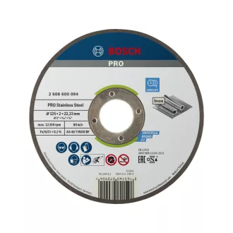   BOSCH PRO Disc de tăiere inox 125 x 2,0 x 22,2 mm AS 46 T INOX BF (oSa)