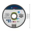 BOSCH PRO Disc de tăiere pentru inox 125 x 1,6 x 22,2 mm AS 46 T INOX BF (oSa)