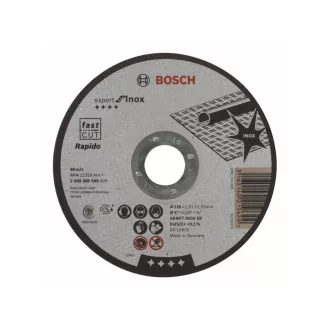   BOSCH Disc de tăiere pentru metal 125 x 1,0 x 22,2 mm drept Expert for Inox - Rapido