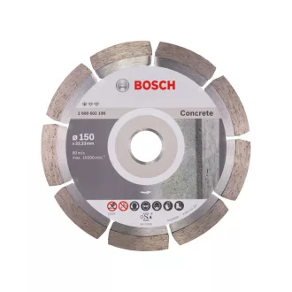  BOSCH Disc diamantat de tăiere 150 x 2,0 x 10 x 22,2 mm segmentat Standard pentru beton