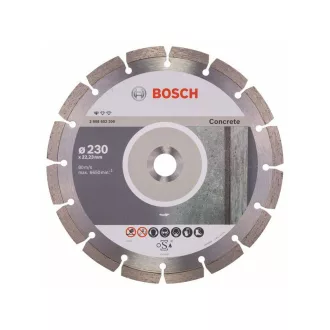   Disc de tăiat diamant BOSCH 230 x 2,3 x 10 x 22,2 mm segmentat Standard pentru beton