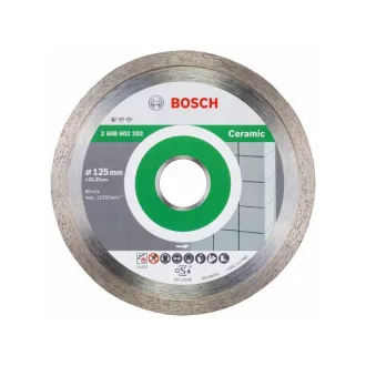   Disc de tăiere cu diamant BOSCH 125 x 1,6 x 7,0 x 22,2 mm continuu Standard pentru ceramică