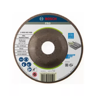   BOSCH Disc de curățare pentru inox 125 x 6,0 x 22,2 mm îndoit AS 30 S INOX BF