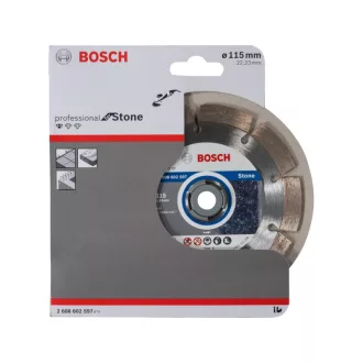   BOSCH Disc de tăiere cu diamant 115 x 1,6 x 10 x 22,2 mm segmentat Standard for Stone